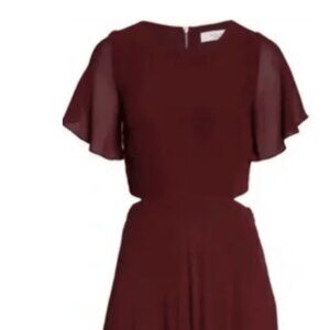 NWT Aly & Jay Burgundy Cut-out Maxi Dress